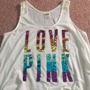 Victoria’s Secret PINK rhinestone tank top